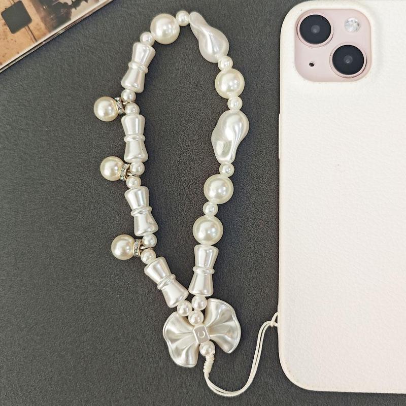 Cute Bowknot Design Phone Chain, Fashionable Phone Lanyard, Phone Strap for Women & Girls, Mobile Phone Decoration Accessories