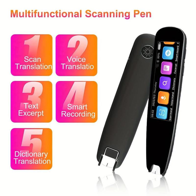 2024 New Electronics Translation Pen (1 Box), Electronics Portable Smart Pen with 112 Language, Digital Scan Translator Pen, Support 2-way Translation (requires Wifi Connection), Electronics Education Devices, Back to School Gifts,Black Firday