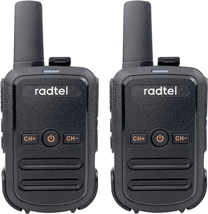 Radtel RT12 Walkie Talkies for Adults Rechargeable 2 Pack, Long Range Handheld FRS Two Way Radio 16CH Handsfree VOX for Camping Hiking