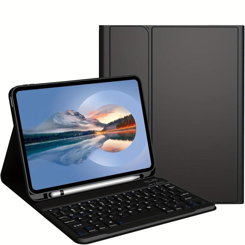 Keyboard Case Compatible with iPad 10th Generation 10.9 Inch 2022, Detachable Keyboard Case with Pencil Holder, Tablet & Computer Accessories