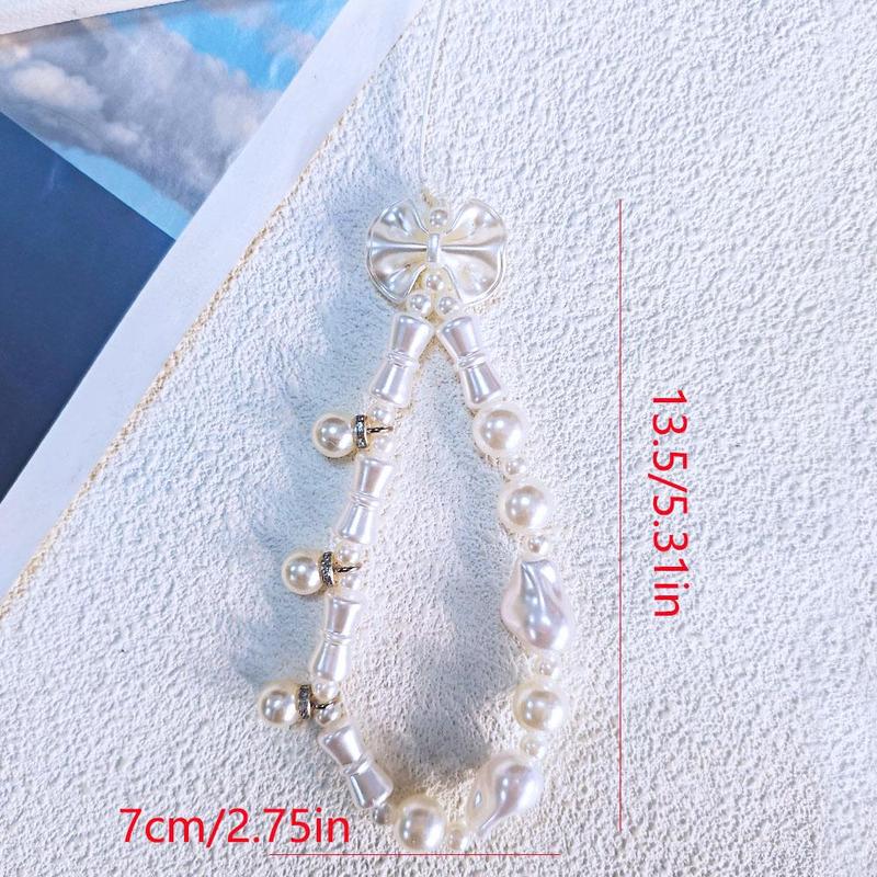 Cute Bowknot Design Phone Chain, Fashionable Phone Lanyard, Phone Strap for Women & Girls, Mobile Phone Decoration Accessories