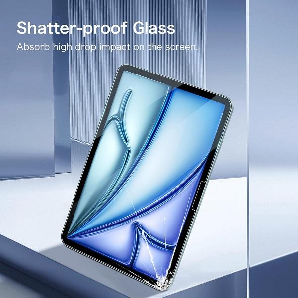 [2 Pack] Fintie Screen Protector for iPad Air 11 (M2 Chip), HD Clear Tempered Glass Film Anti-Scratch & Case-Friendly, iPad Computer Screen Protection