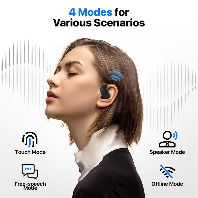 Smart Translation Earbuds – Supports 144 Languages Translation, AI Q&A, High-Quality Sound, Perfect for Business Travel & Leisure Ideal for international travel, with high-quality sound and real-time translation, ensuring smooth communication worldwide