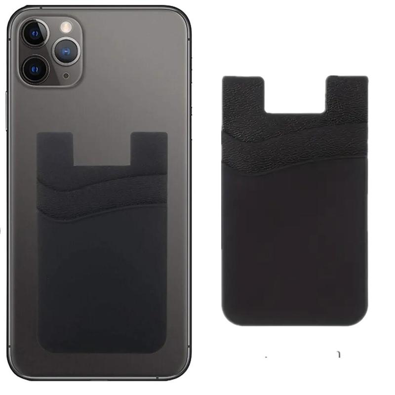 Silicone Phone Card Holder, Mobile Phone Back Card Bag, Multifunctional Self-adhesive Phone Pocket, Mobile Phone Parts