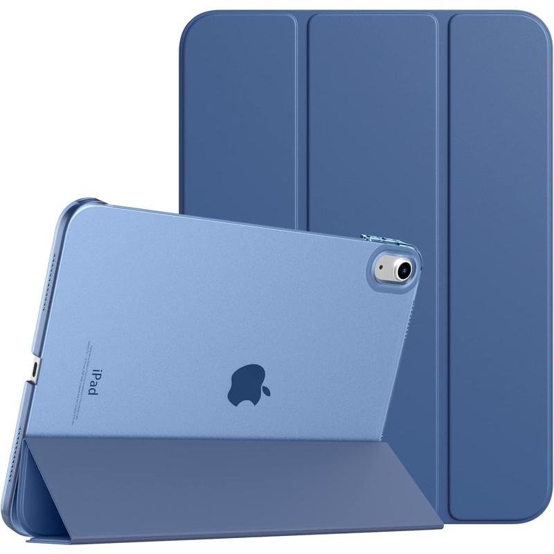 Case for iPad 10th Generation Case , Slim Stand Cover for iPad 10th Gen 10.9 inch, Support Touch ID, to Wake Sleep Smart Shell with Translucent Back, fit iPad 10 Case, Abyss Blue