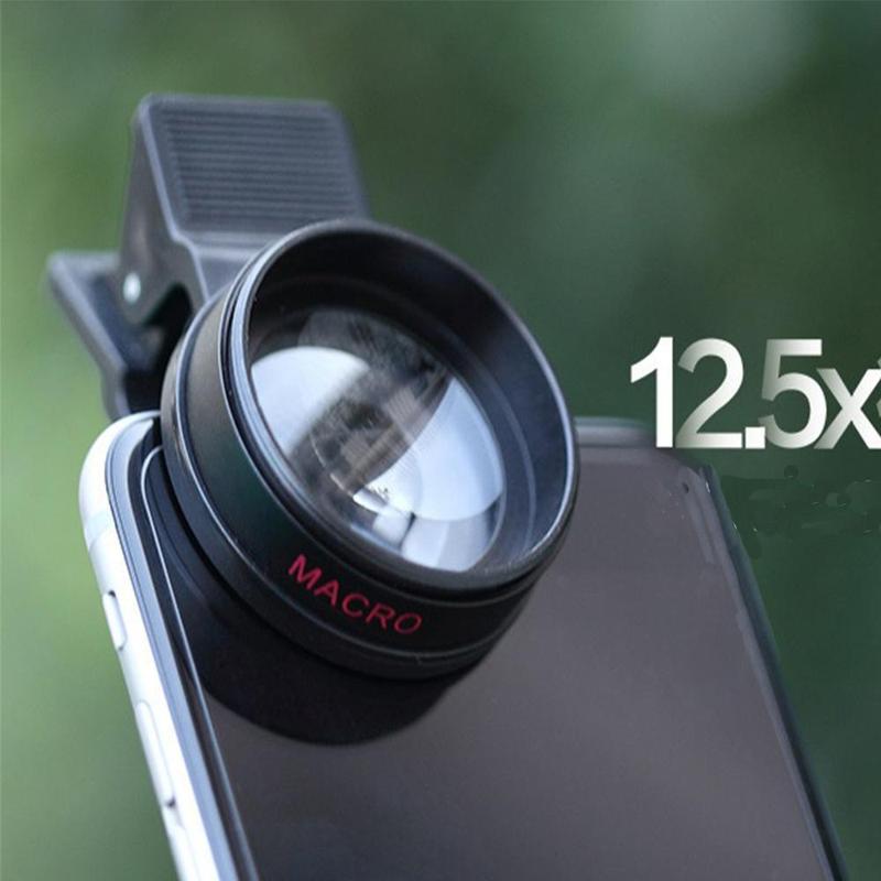 Professional Lens Set, Clip-on 2 in 1 Phone Lens, 0.45X 49UV Mobile Phone Camera Lens, Wide Angle & Macro Cellphone Camera Lens for iPhone Android Phone