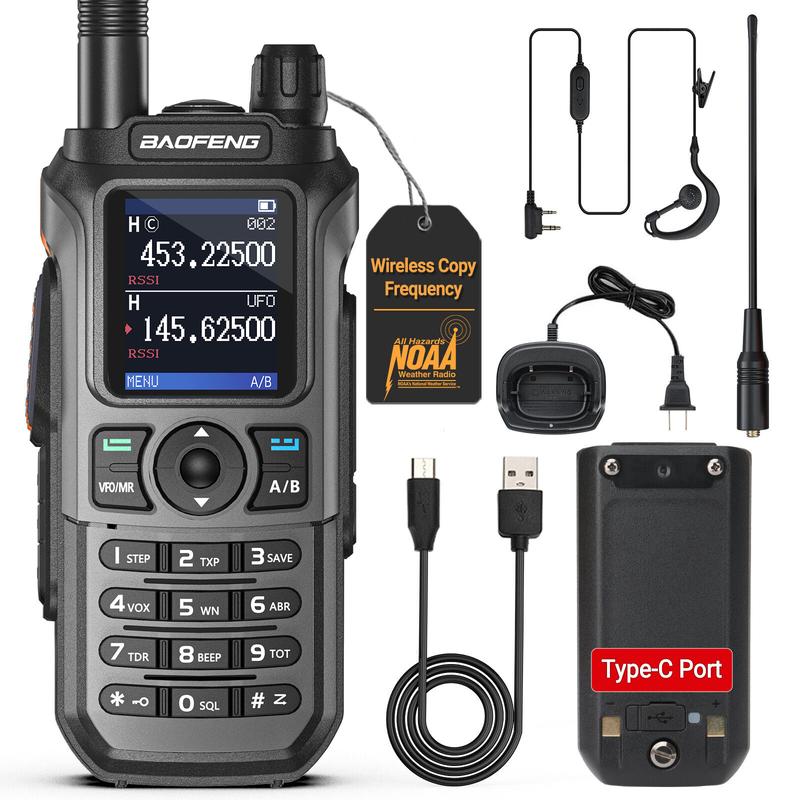 Baofeng UV-21 Pro V2 Air Band Walkie Talkie Wireless Copy Frequency AM Type-C Long Range Upgrade UV-5R Ham Radio