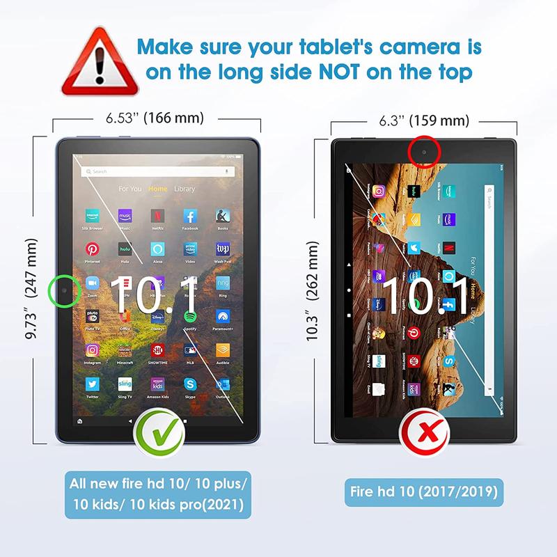 Tablet Screen Protector, 2 Counts Anti-scratch Tablet Screen Protector, High Definition Tempered Glass Film for Fire HD 10 Fire HD 10 Plus Fire HD 10 Kids Fire HD 10 Kids Pro Tablet 10.1 Inch