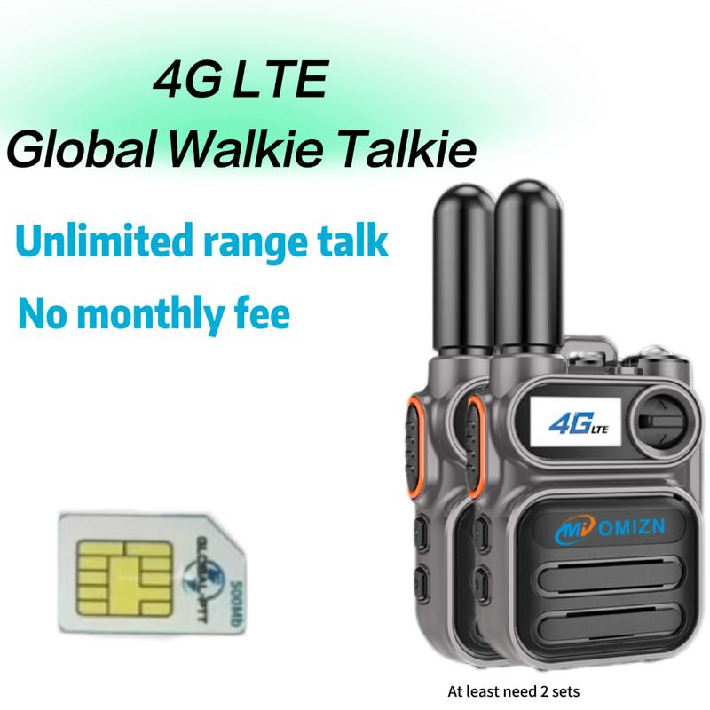 Global walkie talkie M5 model, supports long-distance,Two wayradio 5000 miles intercom, transnational intercom unlimited distance Aluminum Audio