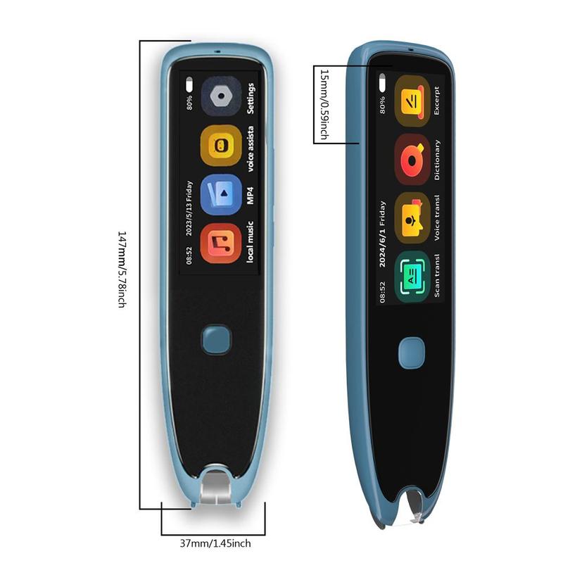 Christmas Gift, Professional Translation Pen with 134 Languages Two-way Translation, Supports 60 Languages Online Scanning & 10 Languages Offline Scanning