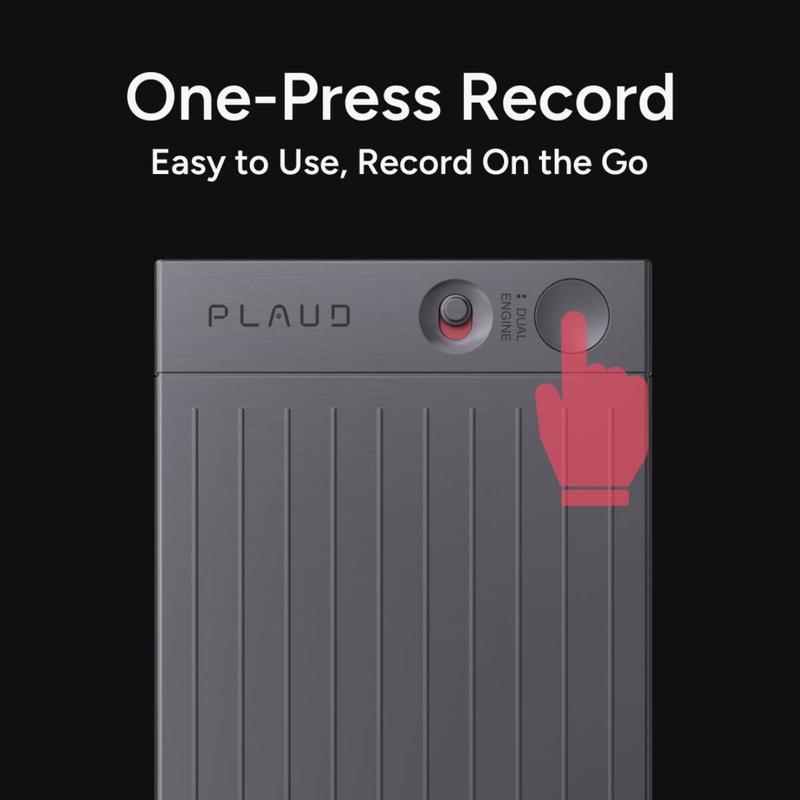 PLAUD NOTE AI Voice Recorder Empowered by ChatGPT. One-Press Recording and Playback. Note Recording & Phone Call Recording Accurately Record Based on Different Scenarios. Amazing Powerful Transcription & Summarization. 0.117-inch Slim Extremely Portable.