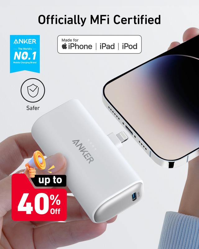 [Black Friday Deal] Anker Nano Power Bank (12W, Built-In Lightning Connector) and (22.5W, Built-In USB-C Connector)