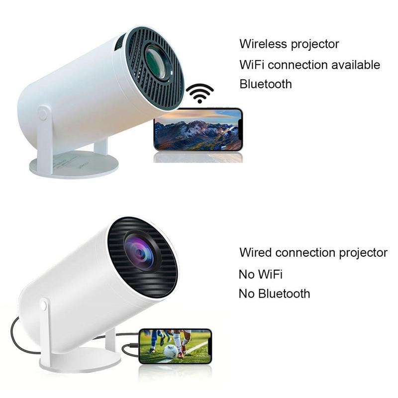 Projector,portable mobile bedroom home theater,home HD intelligent projector,Wired Audio Bluetooth