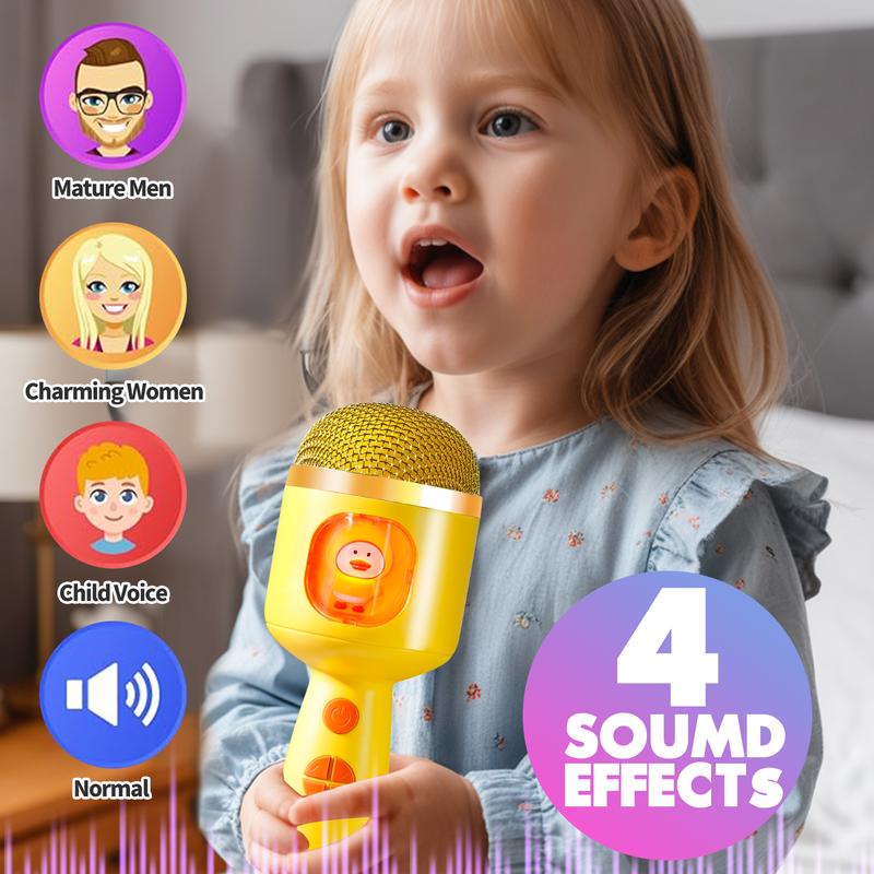 Kids Singing Toy - Bluetooth Karaoke Microphone for Endless Singing Fun Audio Handheld