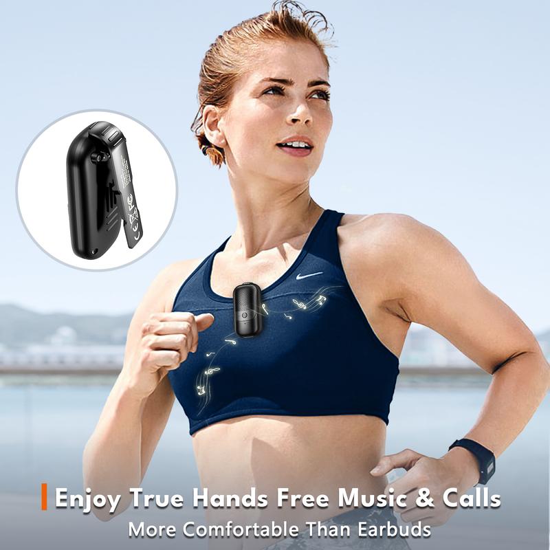 Portable Bluetooth Speakers, Clip-On Wireless Stereo, Deep Bass, IPX5 Waterproof, Mini Outdoor Wearable, BT 5.3 for Cycling, Party, Beach, Shower