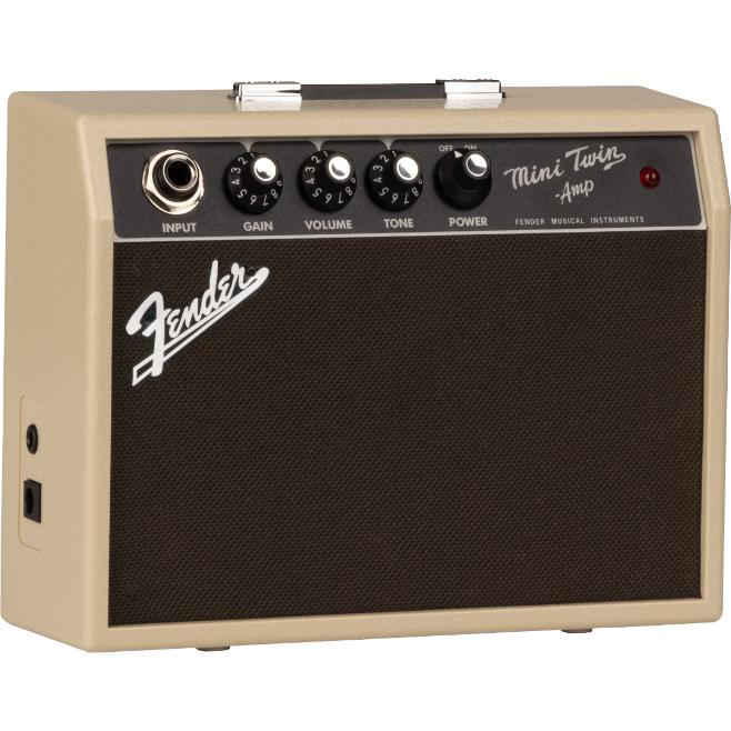 Fender Mini '65 Twin Electric Guitar Amplifier Miniature Portable Amp, Blonde