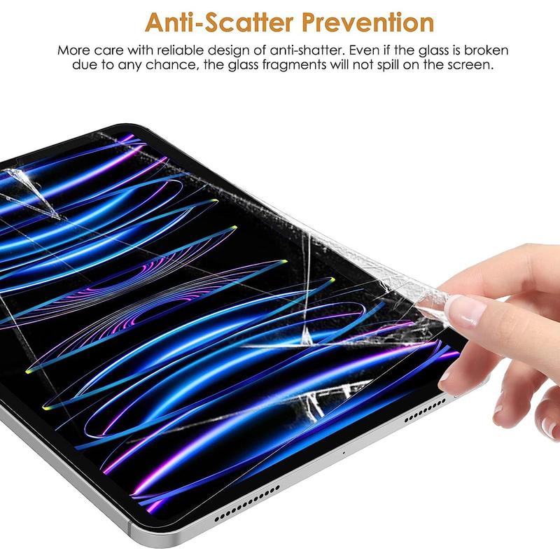 Tempered Glass Screen Protector, 1 Count Anti-scratch Screen Protective Film, Screen Protector for iPad Air 4 5 Generation iPad Pro 11