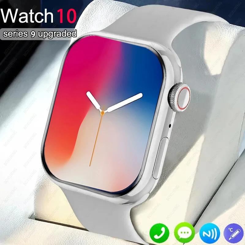 For Apple Watch 10 New GPS NFC Smart Watch Men Women Wireless Charging BT Call Waterproof HD AMOLED Smartwatch For Android IOS Bluetooth Device