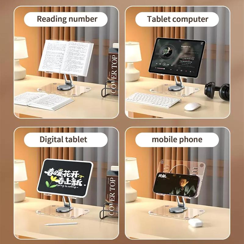 Foldable iPad Stand Tablet Stand for Desk, Adjustable Desktop Tablet Holder, Portable iPad Holder 2024 iPad 10th Generation Accessories for Home Office Kindle 2024 iPad Pro Mini 4-15.5