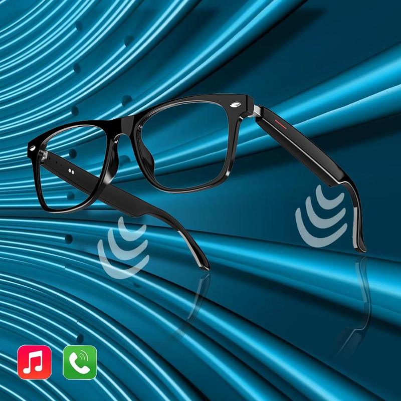 SENBONO Smart Glasses, Wireless Headphone Anti-blue Light Glasses for Listening to Music & Calling, Creative Smart Sports Sunglasses with Mic for Daily Use