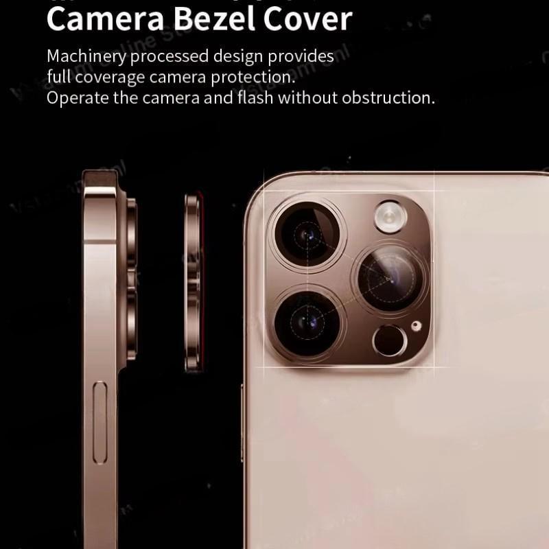 Tempered Glass Phone Camera Lens Protector, Camera Protector Lens Cover, Mobile Phone Accessories Compatible with iPhone 16 Pro Max