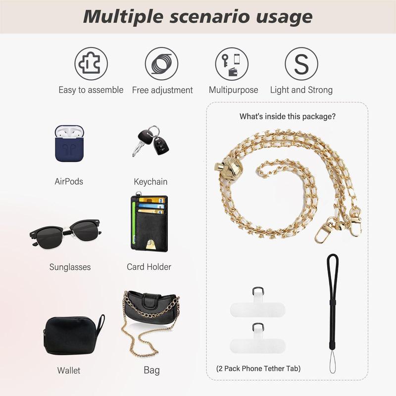 Universal Phone Crossbody Strap, Anti-theft Phone Lanyard, Multifunctional Crossbody Patch Phone Lanyards Compatible with Most Smartphones