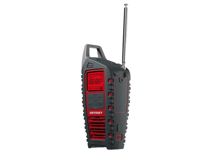 Eton Adventure Series Odyssey- Multi-Powered All-Band Radio (AM FM, Weather, NOAA, Shortwave) Bluetooth, Solar Powered, Battery Powered, LED Flashlight, Phone Charger, IPX4, Emergency Beacon, Commitment to Preparedness Audio Rechargeable