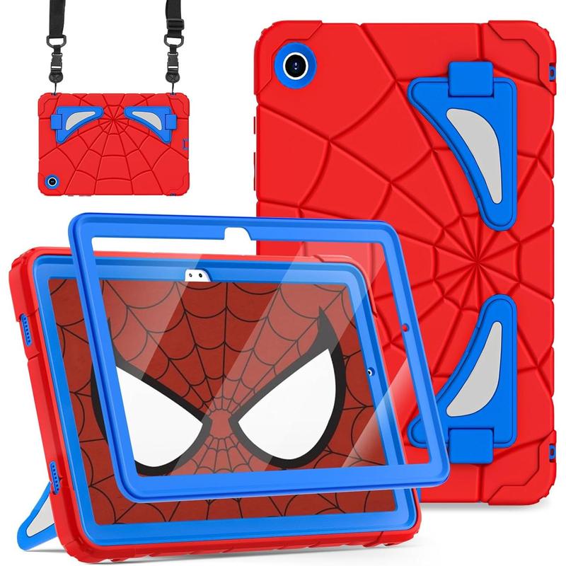 Case for Galaxy Tab A9 Plus Case  Galaxy Tab A9 Plus 11 Case   Tablet Cases with Screen Protector Stand Thickned Cornor Impact Protection Tab A9+ Case 11 Inch, Red Blue