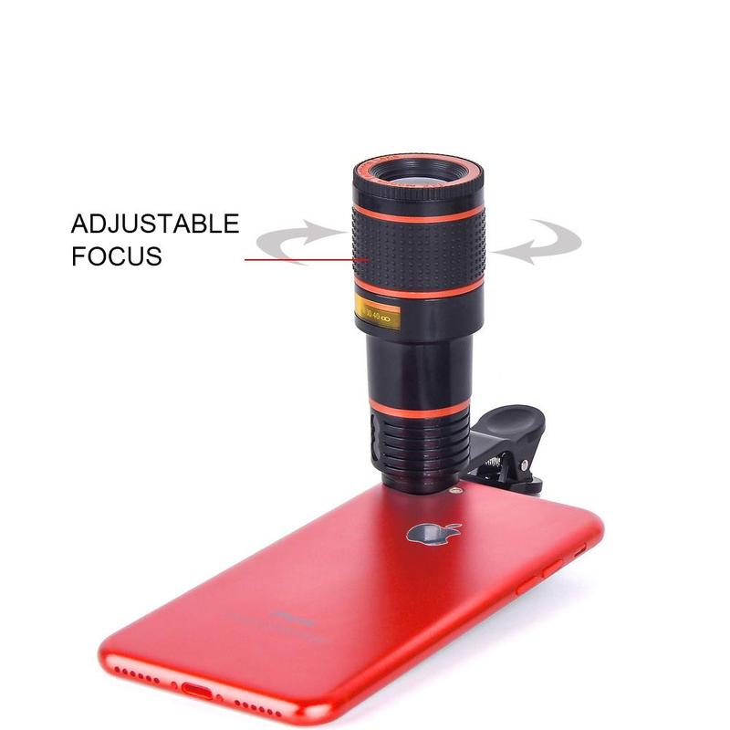 12X Telephoto Mobile Phone Telephoto Lens, External High-definition Camera Lens, Mobile Phone Camera Lens for iPhone Android Phone