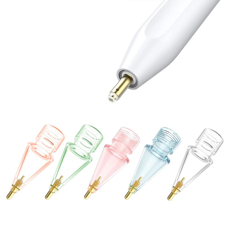 Tablet Pencil Tip Compatible with Apple Pencil 1st & 2nd Generation, Wear-resistant & Non-slip Transparent Pencils Tips, Practical Pencil Tip Accessories