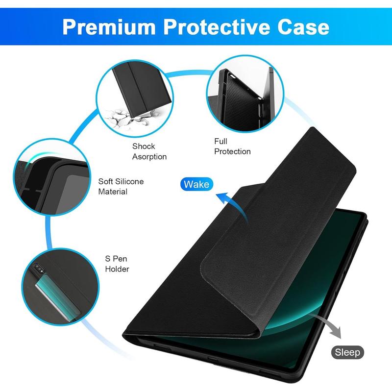 Keyboard Case with Mouse for Samsung Galaxy Tab S10+ Plus S9+ Plus S9 FE+  S8+  S7+  S7 FE 12.4