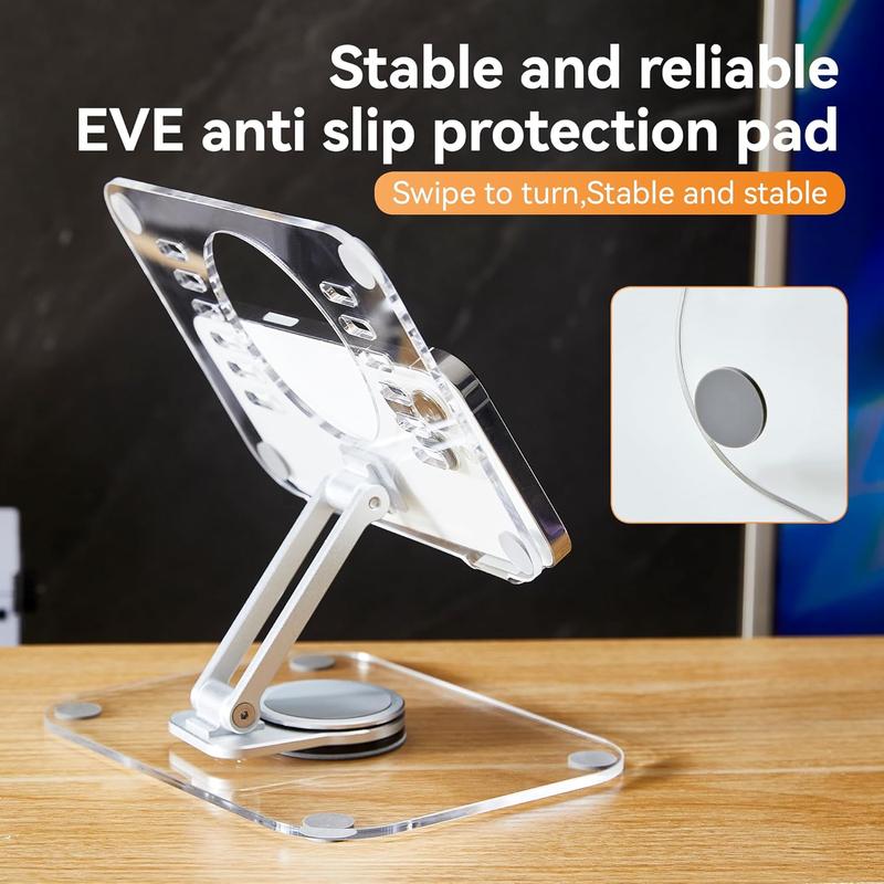 Adjustable Foldable Tablet Stand, Fully Adjustable Desktop iPad Stand, iPad Accessories for Office Kindle Compatible with 4-12.9