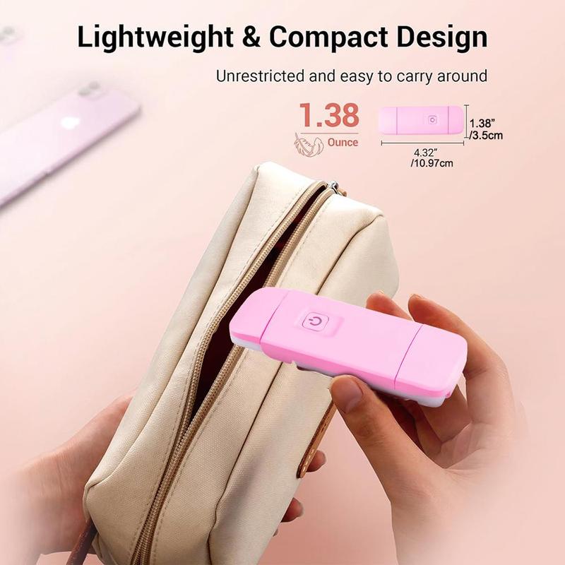 USB Rechargeable Book Light, 1 Count LED Clip on Portable Bookmark Light, Brightness Adjustable Eye-protection Bookmark Light for Reading in Bed, Car