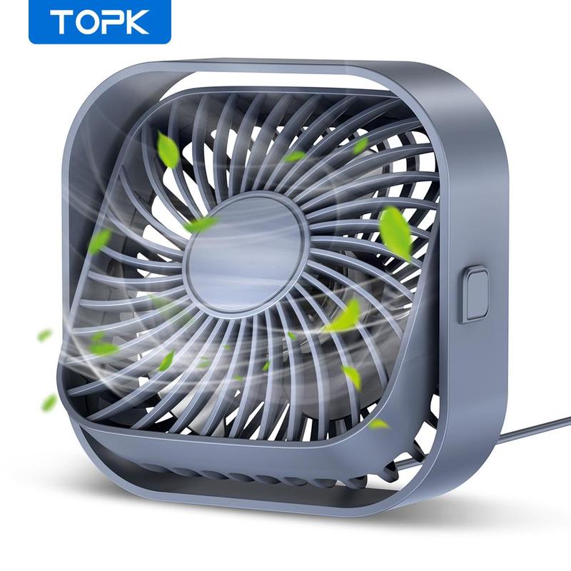 USB Powered Desk Fan for Summer, 360° Adjustable Angle Mini Fan, Portable 3 Wind Speeds Desktop Fan, Adjustment Table Fan For Home Office Car, Cooling Fan, Portable Fan