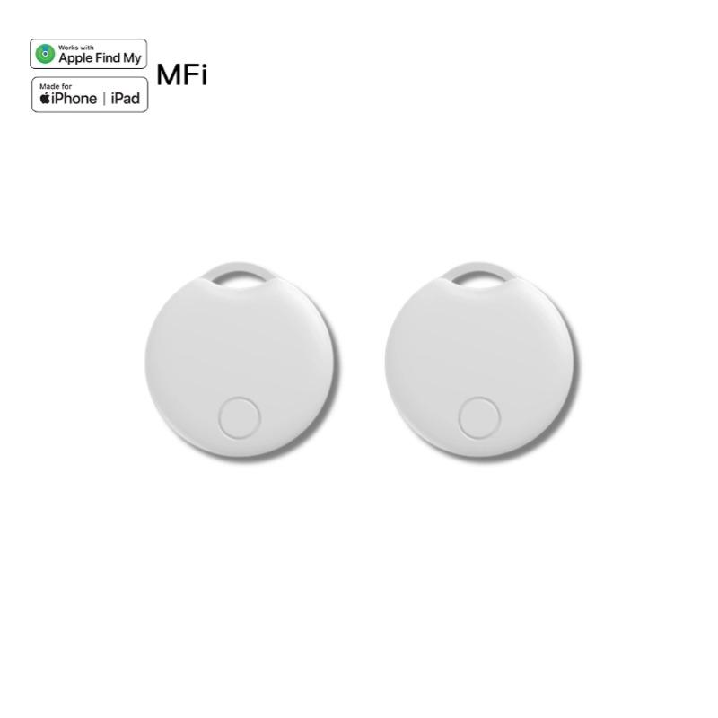 RSH Key Finder (ITag09 White, 5 Pack)，Smart Bluetooth Tracker，Compatible with Apple Find My (iOS only)，Key Locator, Backpack, Wallet, Suitcase，IP65 Waterproof；