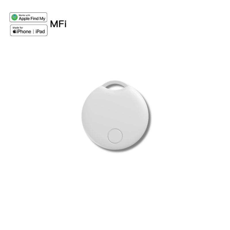 RSH Key Finder (ITag09 White, 5 Pack)，Smart Bluetooth Tracker，Compatible with Apple Find My (iOS only)，Key Locator, Backpack, Wallet, Suitcase，IP65 Waterproof；