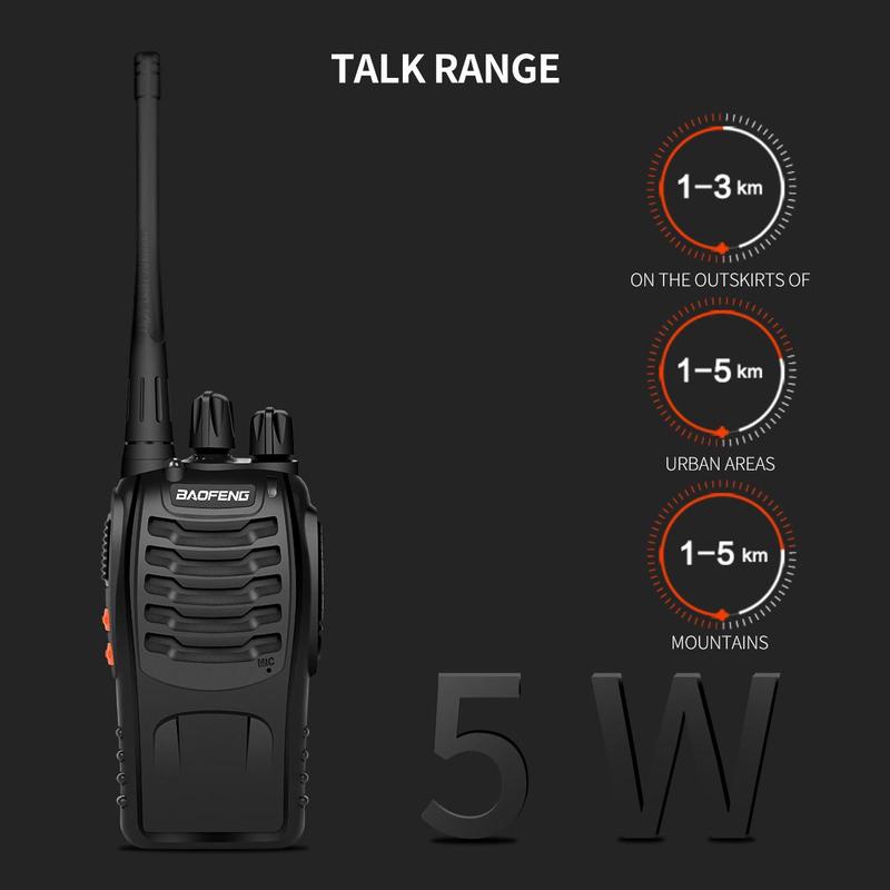 USB Rechargeable Walkie Talkie, 1 Count 16 Channel Two Way Radio, Portable Handheld Walkie Talkie for Outdoor Camping Hiking