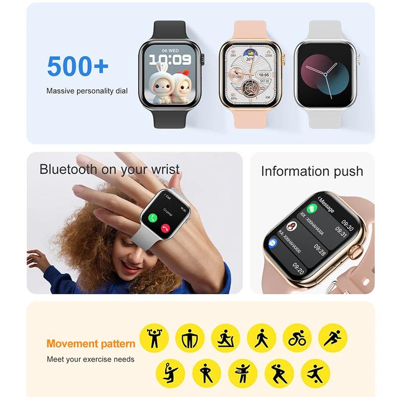 For Apple Watch 10 New GPS NFC Smart Watch Men Women Wireless Charging BT Call Waterproof HD AMOLED Smartwatch For Android IOS Bluetooth Device