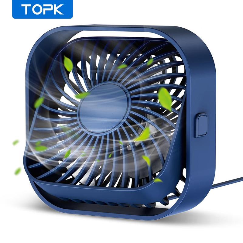 USB Powered Desk Fan for Summer, 360° Adjustable Angle Mini Fan, Portable 3 Wind Speeds Desktop Fan, Adjustment Table Fan For Home Office Car, Cooling Fan, Portable Fan