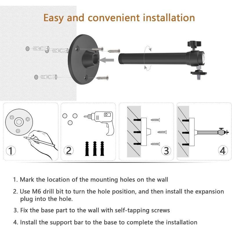 Ceiling Wall Projector Mount, Universal Ceiling Wall Projector Mount, Projector Bracket, Suitable for QKK, DR.J, DBPOWER, Anker, VANKYO, AAXA, Jinhoo, PVO, TMY, AuKing