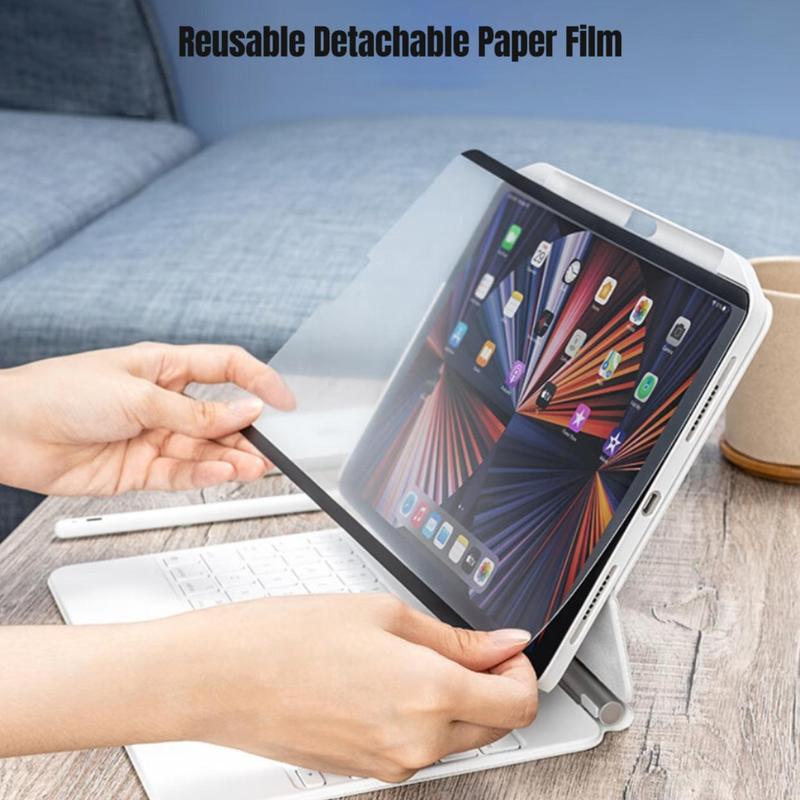 Magnetic Paper-feel Screen Protector, 1 Count Detachable & Reusable Matte Film for iPad Pro, Air, Mini, Great for Writing & Drawing