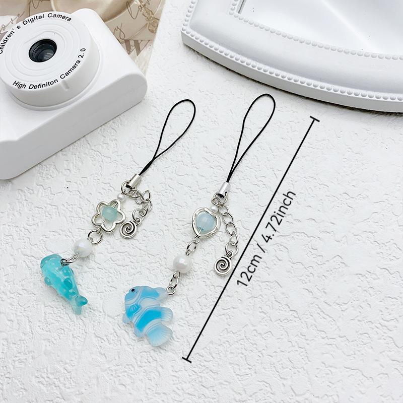 Cute Fish Design Phone Chain, Anti-lost Phone Lanyard, Phone Strap for Women & Girls, Mobile Phone Decoration Accessories