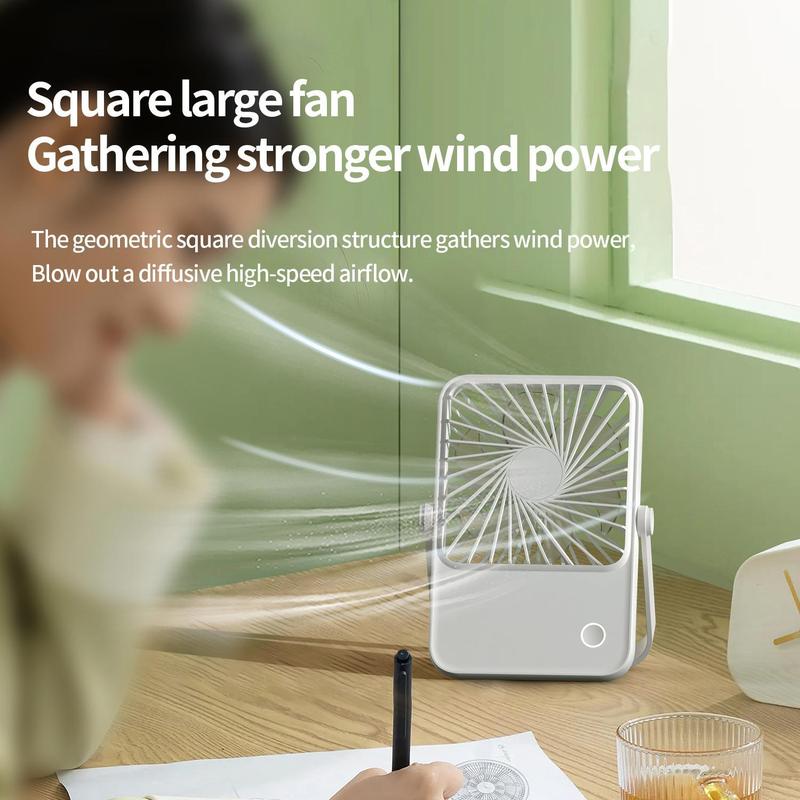 [Free! ship] Cooling Desk Fan 3 Speed Adjustable with 360 Tilt Folding Table Fan USB Rechargeable Desktop Fan, Summer Portable Fan, Strong Wind Small Personal Fan,  USB-C Corded Powered Mini Fan for Office Desktop Bedroom, Household Appliances