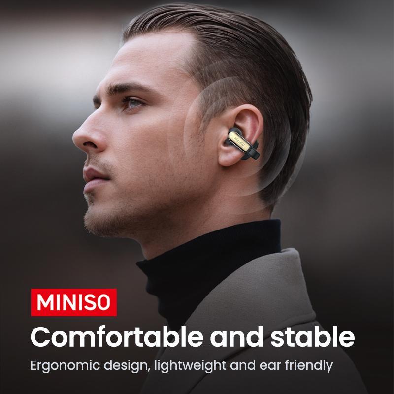 MINISO X36 Wireless Bone Conduction Earphones, Waterproof Earbuds, Bluetooth-compatible Wireless Earbuds for Mobile Phone, Ear Clip Design Running Earphones