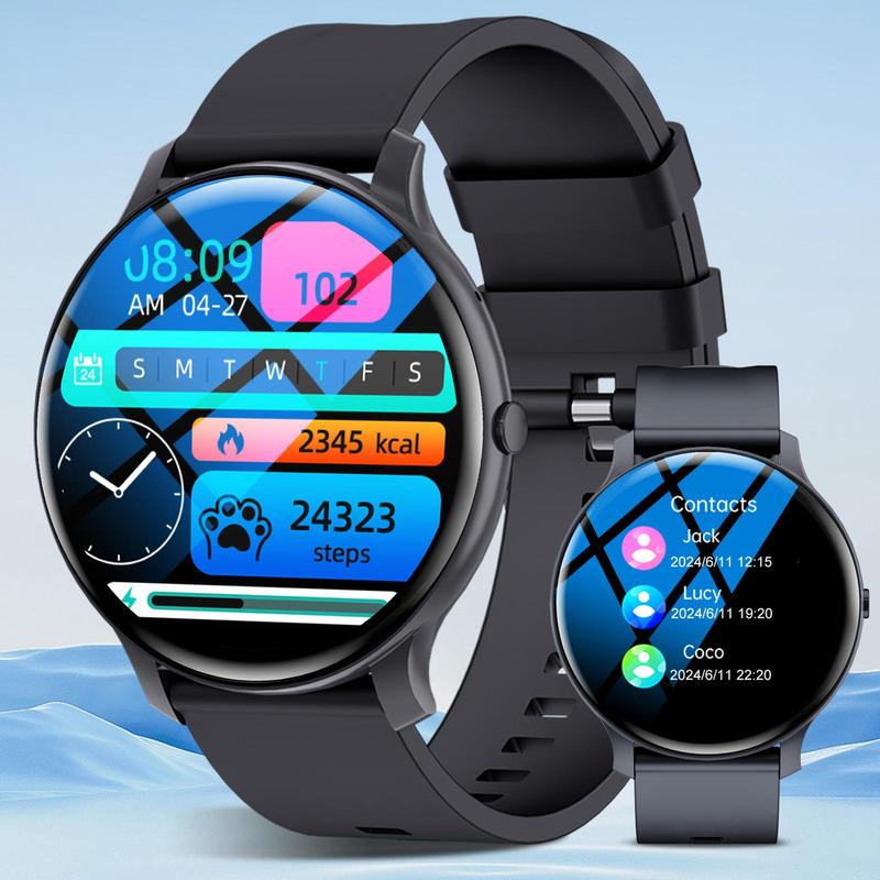 Multifunctional Smartwatch for Men & Women, Fashion Digital Smartwatches with Heart Rate Monitoring and Sleep Tracking, Sports Smart Watch for iPhone Android Smartphone