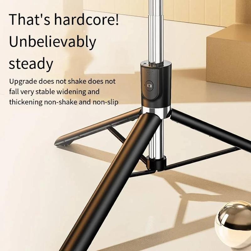 67 Inch Phone Universal Bluetooth-compatible Selfie Stick, Phone Selfie Stick with Remote Control, Portable Foldable Tripod for Live Streaming & Video Recording