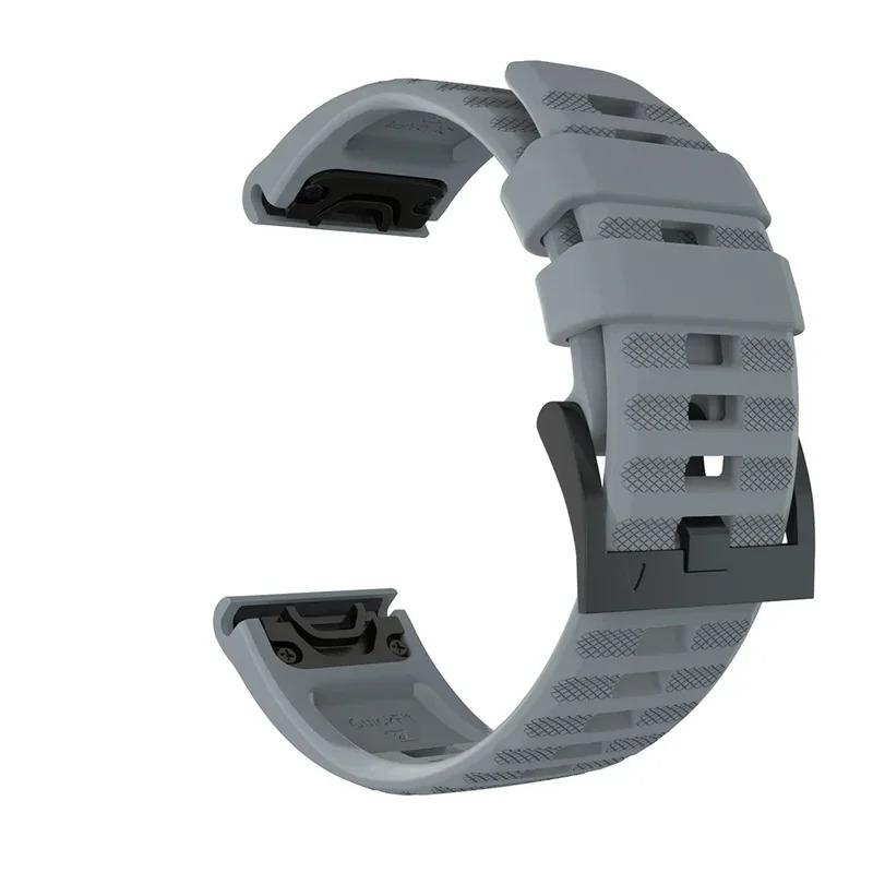 22mm 26mm Silicone Strap For Garmin Fenix 7X 7 Pro Solar 6X 6 Sapphire 5 5X Plus 3 3HR Epix QuickFit WatchBand 1:1 Official band