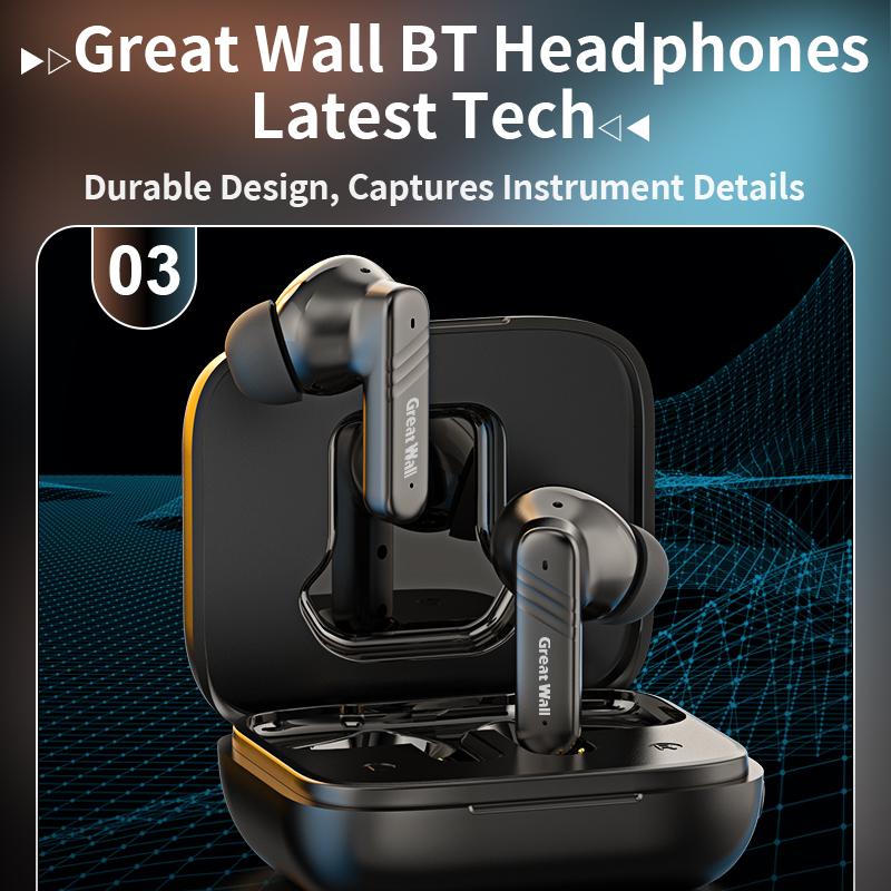 Original GreatWall ANC Wireless Earbud Bluetooth Earphone Touch Screen Control Active Noise Reduction In Ear TWS Wireless Earbuds  Audio Headphones Noise Cancelling