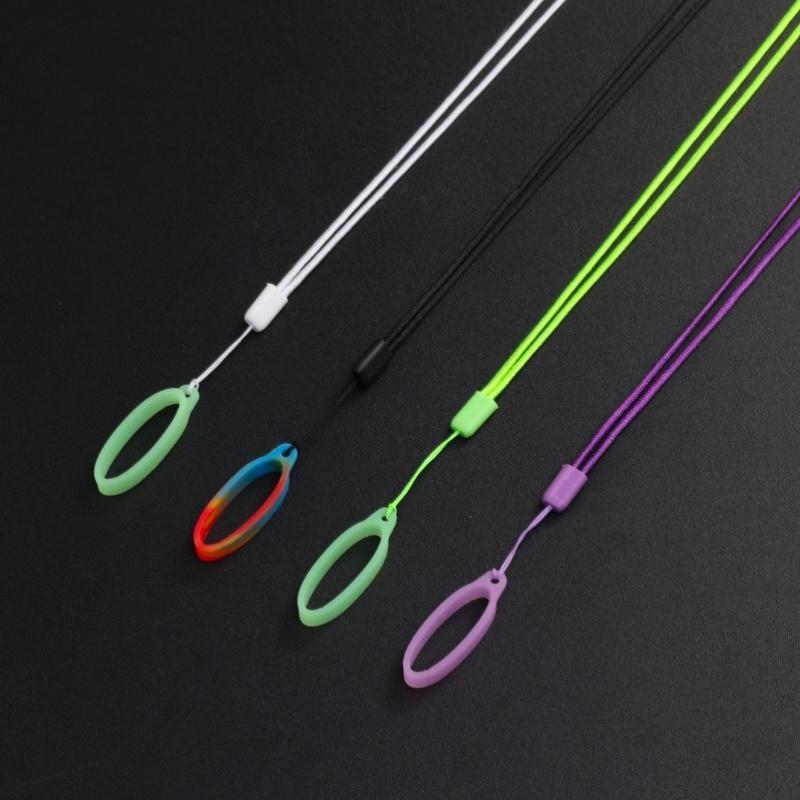 Luminous Silicone Ring Lanyards, 4 Counts Portable Hanging Ropes, Other Outdoor Accessories