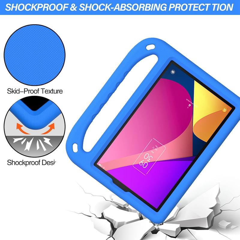 Case  for TCL Tab 8 LE (8.0 Inch) Model 9137W EVA Shockproof Handle Light Weight Stand Cover, Blue